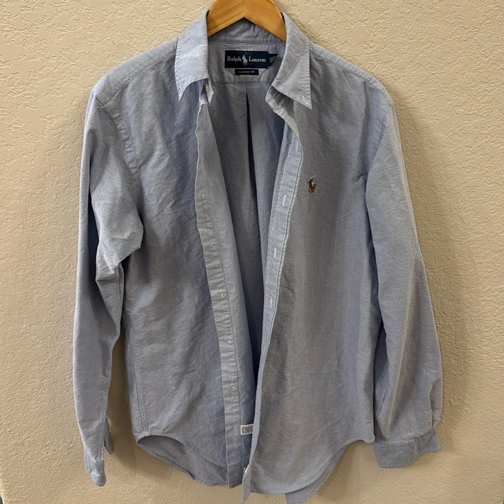 Ralph Lauren Oxford Blue Button Down Shirt